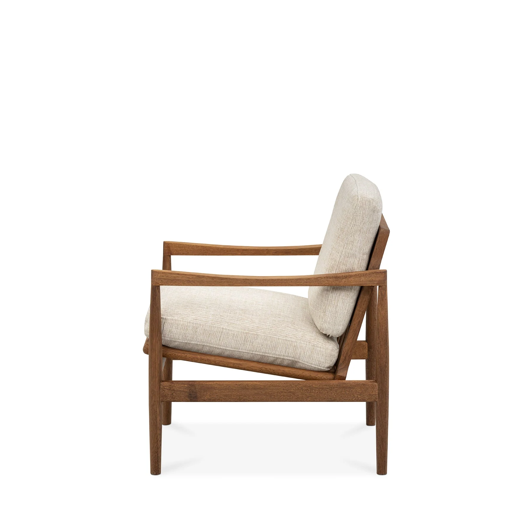 Den Armchair - Walnut & Fabric - Image 5