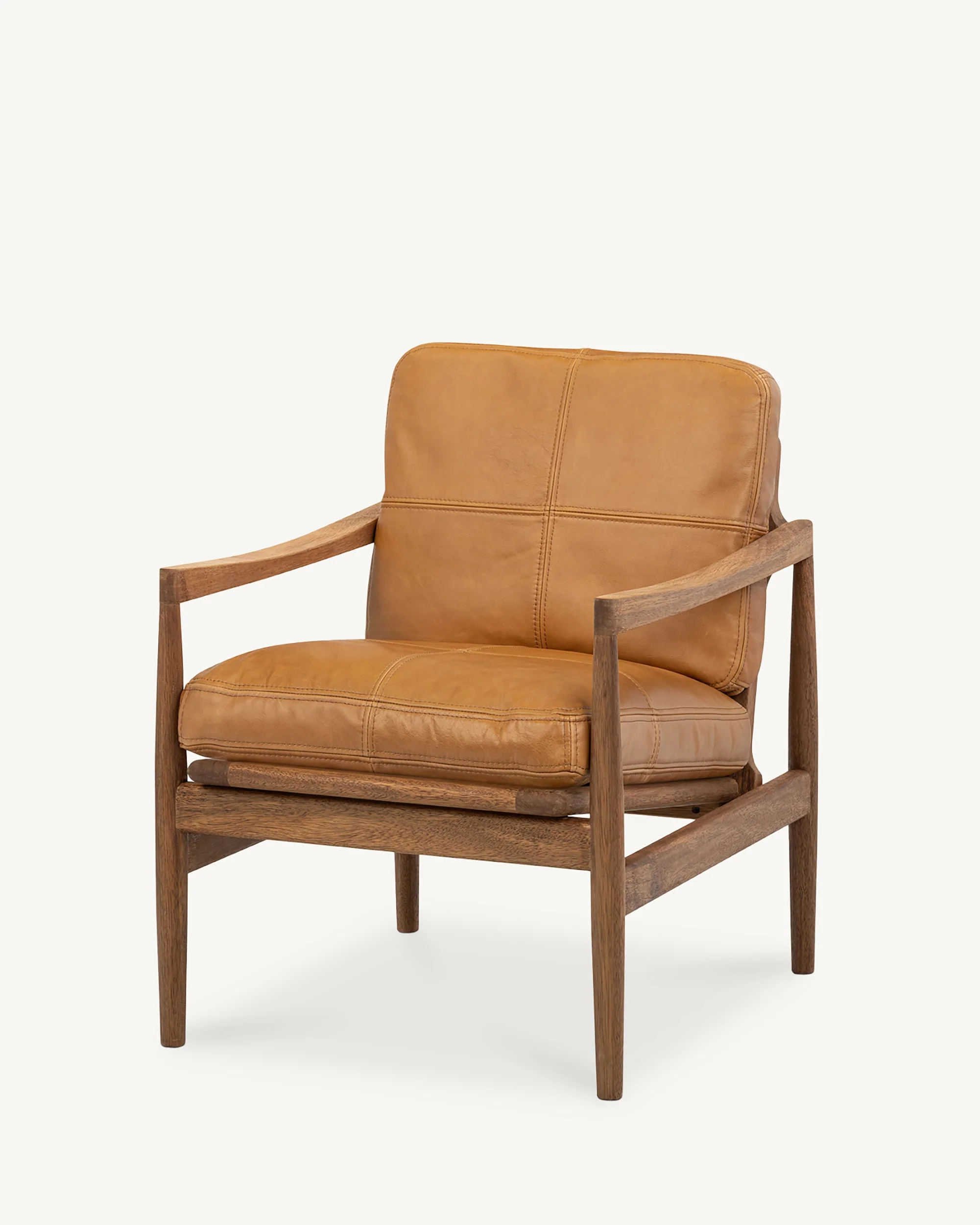 Den Armchair - Walnut & Leather