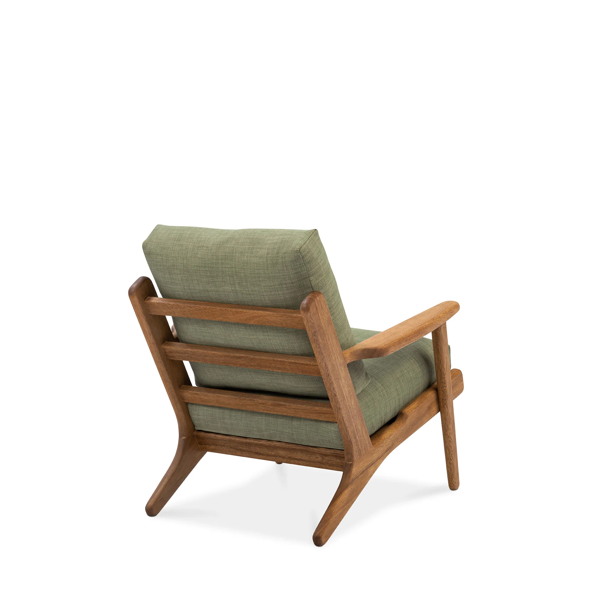 Map Armchair - Walnut & Fabric - Image 3