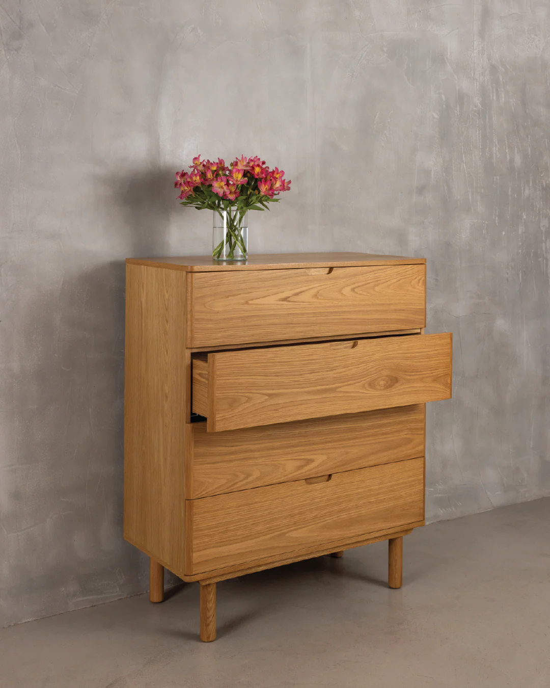 Orrma Wide Chest of 4 Drawers - Image 4