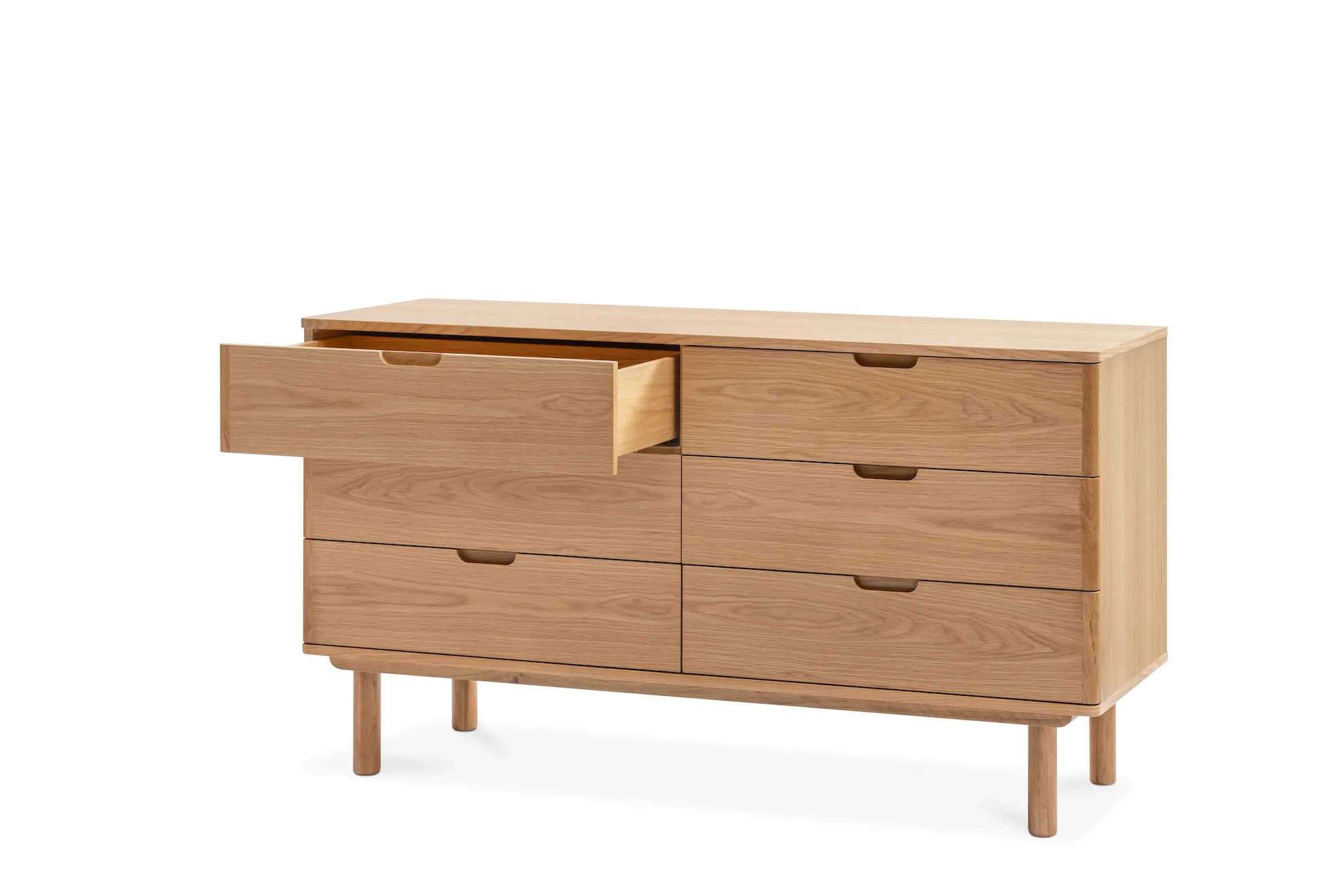 Orrma Wide Chest of 6 Drawers - Image 12